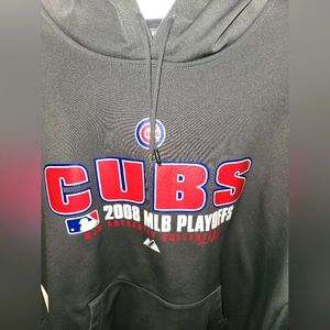 Chicago Cubs Majestic Therma Base Hoodie sz L EUC